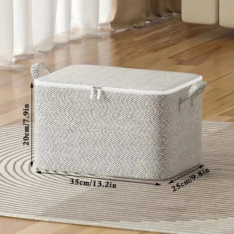 Large Non-Woven Storage Bag – Zipper Wardrobe Organizer