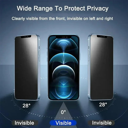 1-5PCS Anti-Spy Glass for iPhone 15 14 13 12 11 Pro Max Mini X XS XR 7 8 Plus Privacy Screen Protector For iPhone 17 16 17Air