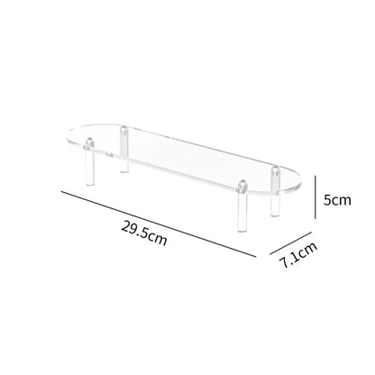 Clear Acrylic Display Stand For Anime Figures Cupcake Shelf Organizer Desserts Holder Jewels Display Risers Stand Perfume Stand