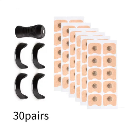 Nasal Breathing Strips Kit, Black Nasal Dilator System, Anti-Snore Nose Vents for Better Sleep Quality, Snoring Relief Aid