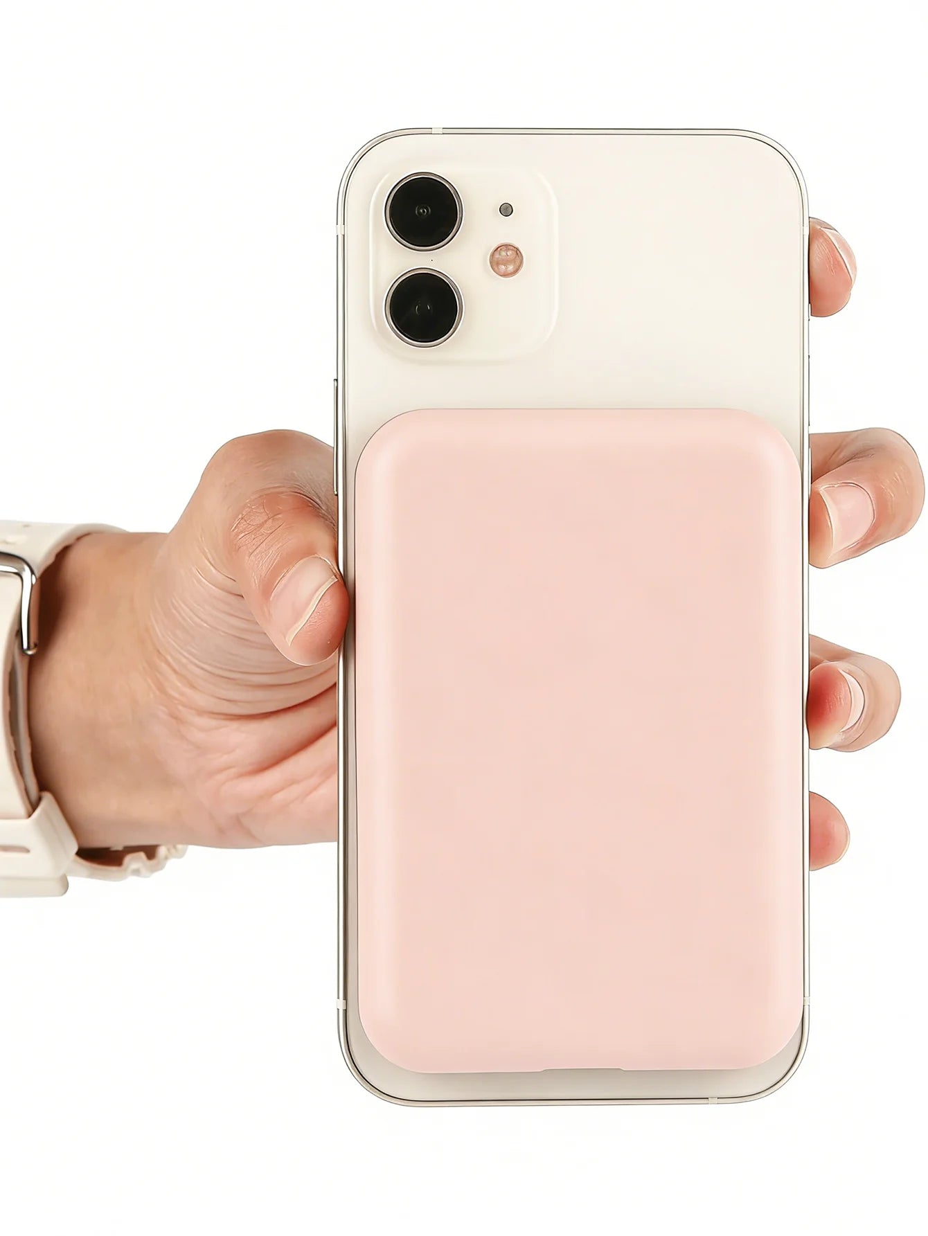 1 Pink TPU Charging Case Protector, Compatible with Apple's Original MagSafe Wireless Power Bank