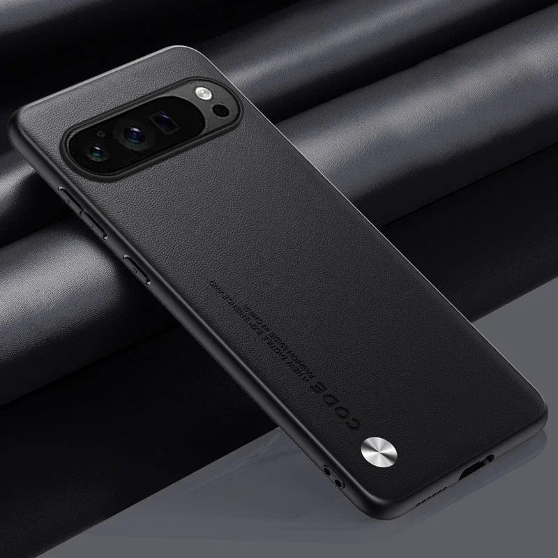 Luxury Leather Phone Case for Google Pixel 10A 10 11 XL 9A 9 Pro 8Pro 7 6 Pro 8A 7A 5A 4 Plain Skin Shockproof Soft Back Cover