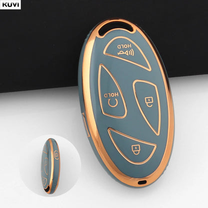 For Hyundai IONIQ 6 New Grand Prix GN7 Kona 5 7 Buttons Fashion TPU Car Remote Key Case Cover Protected Keychain Fob Accessories