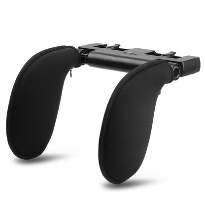 Multifunctional Car Headrest Neck Support with Hidden Hanger, 180° Rotation Universal Car Interior Accessory