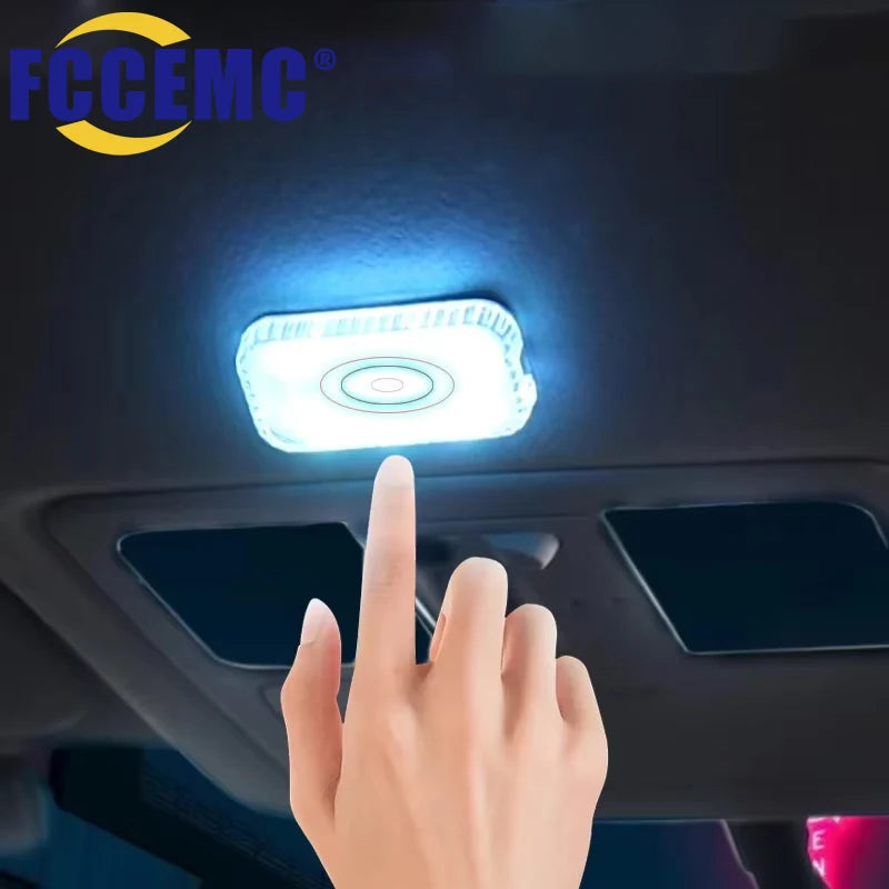 USB Rechargeable LED Touch Car Interior Light
