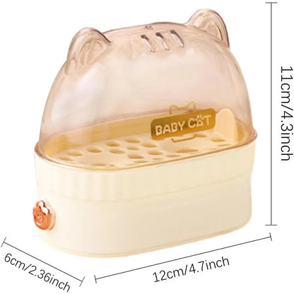 Cute Automatic Power Off Egg Boiler Machine Egg Poacher Food Steamer Egg Cooker Cat Shape Electric Boiled Egg Maker Home Kitchen