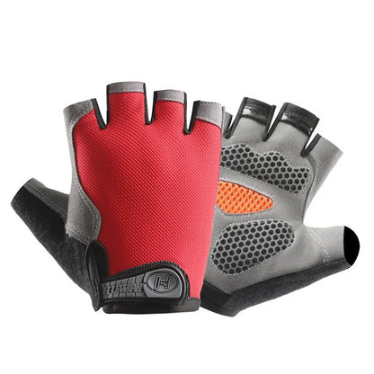 Gym Gloves Women Men Weightlifting Dumbbell Fitness Sport Training Exercise Gloves Non Slip Breathable Fingerless Cycling Gloves