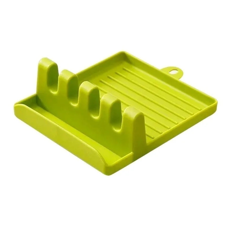 Non-Slip Kitchen Spoon & Spatula Holder – Countertop Rest