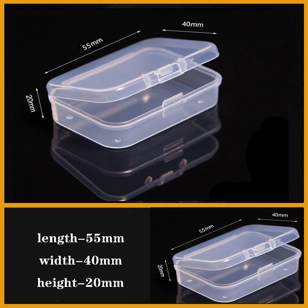 Transparent Plastic Screw Compartment Box – Jewelry, Earring & Tool Storage Organizer