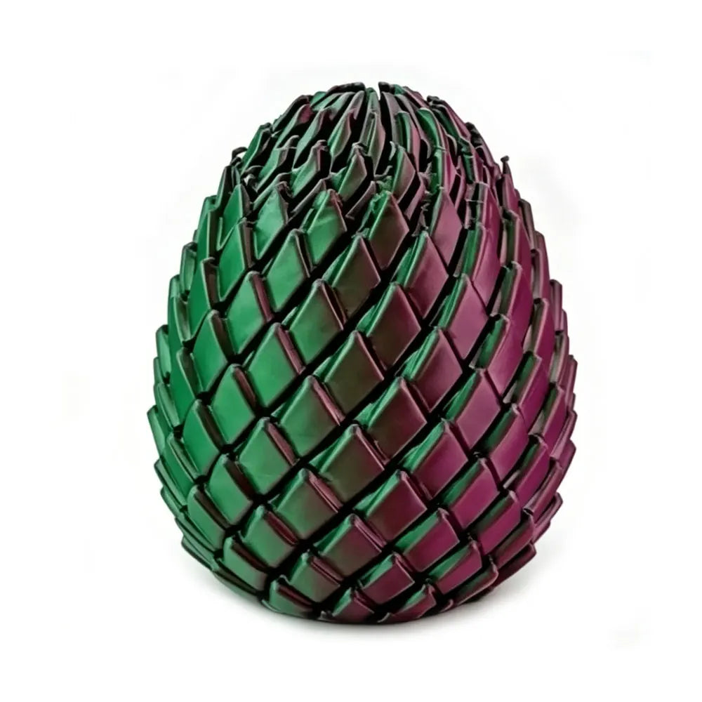 3D Printing Dragon Egg Stress Relief Model, Deformable Twist Egg, Creative Stress-Relief Gadget Desk Ornament