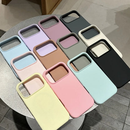 Candy Solid Color for Magsafe Case for iPhone 17 Air 16 15 14 13 11 12 Pro Max Plus Soft Liquid Silicone Slim Shockproof Cover