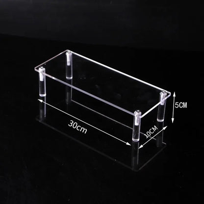 1-5 Tier Iridescent Acrylic Display Risers Stand Shelf for Figures Collectibles Cupcakes Perfumes Jewel Decorating & Organizing