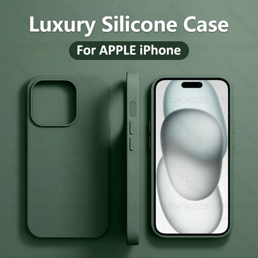 Liquid Silicone iPhone Case — Slim Anti-Scratch Cover