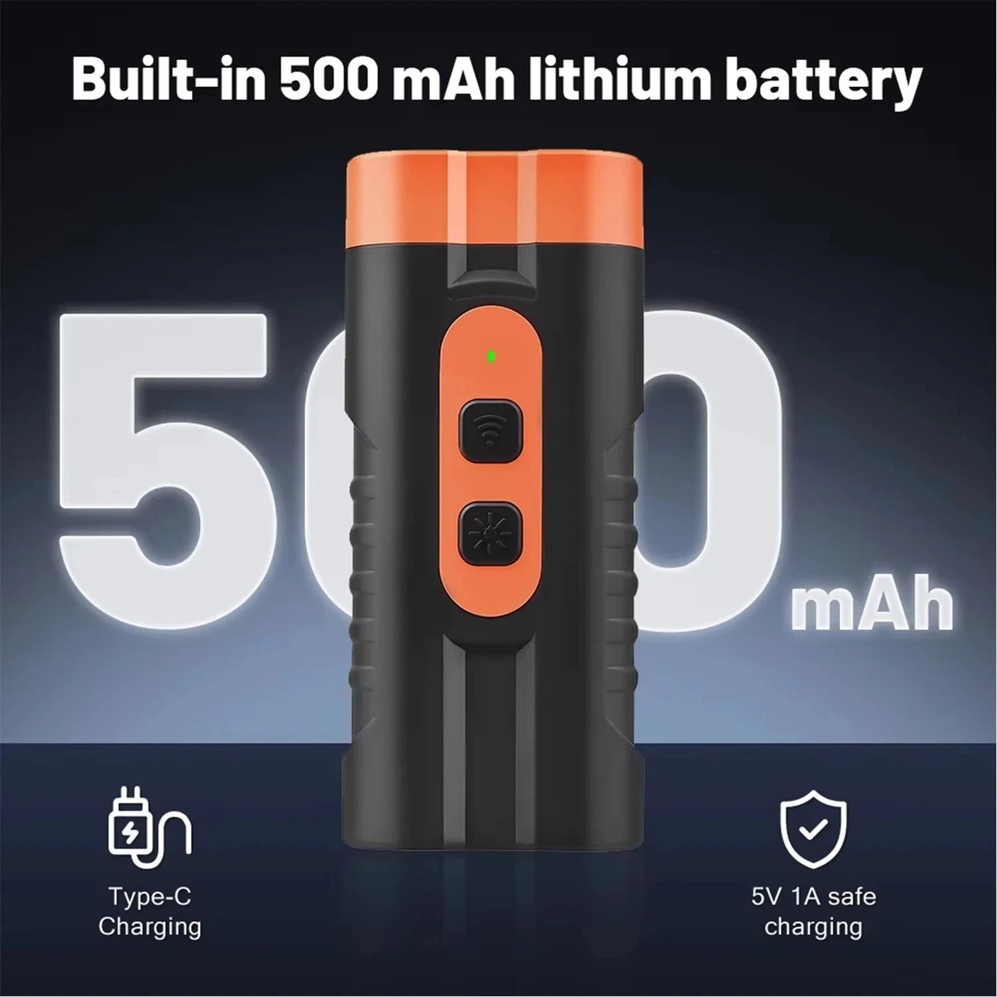 Dual Head Ultrasonic Dog Repeller & Trainer with LED Flashlight