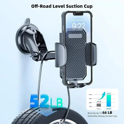 Universal 360° Rotatable Car Phone Holder Windshield Suction Cup & Air Vent Mount Stand for Cellphone Stable Car Phone Bracket
