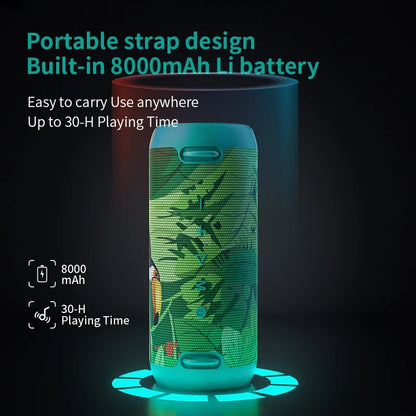 Mifa A90 Green Bluetooth Speaker 60W Output Power Bluetooth Speaker with Class D Amplifier Excellent Bass Performance