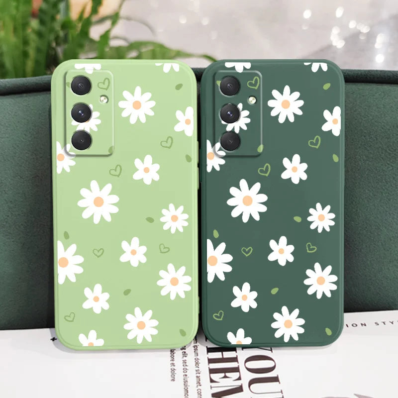 Tender Daisy Phone Case For Samsung Galaxy A56 A36 A26 A55 A35 A25 A15 A17 A16 A07 A06 A05 A54 A34 A24 A14 A04 A04S A04E 4G 5G