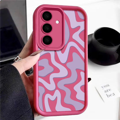 Striped Pattern Phone Case For Samsung Galaxy A57 A27 A37 A56 A16 A17 A36 A26 A55 A54 A15 S26 S25 S24 S23 S22 Ultra S25 FE Cover