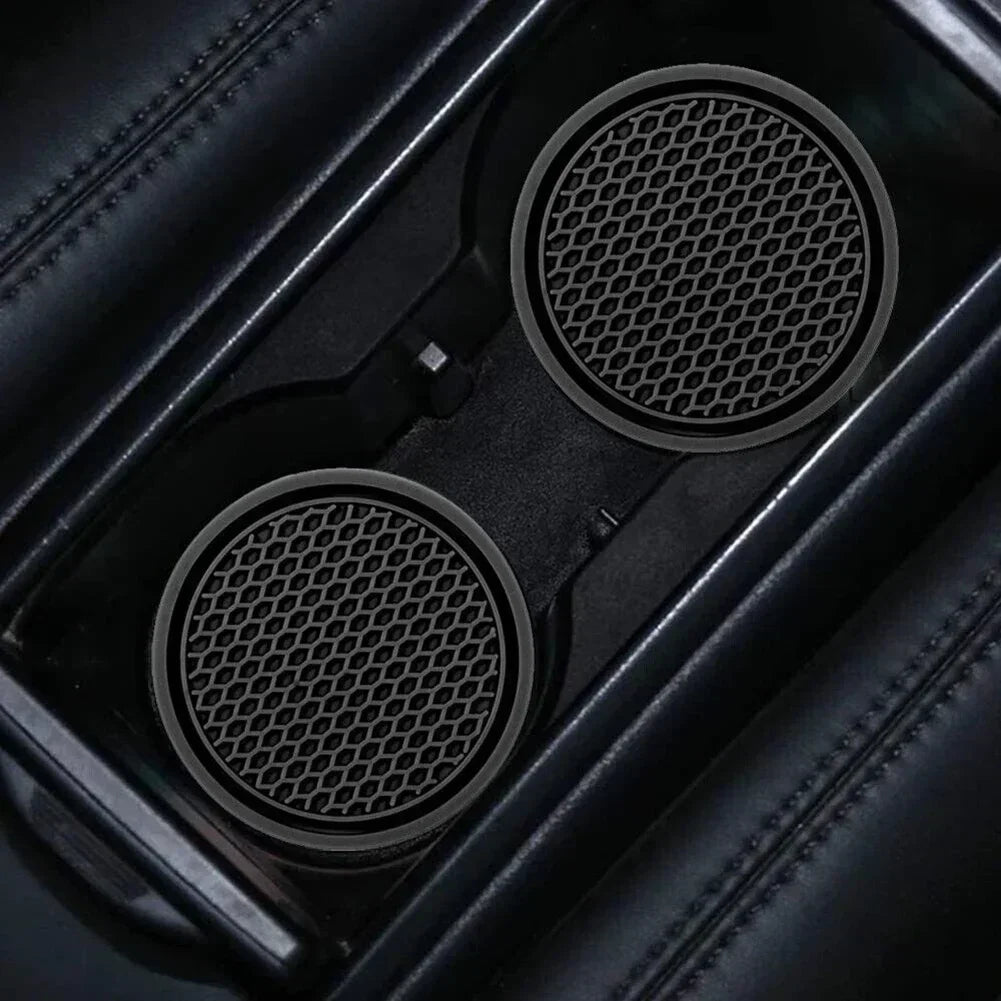 New Car Cup Holder Anti-Slip Silicone Insert Coaster Mat Universal Car Accessories Black Fit For Most Cars