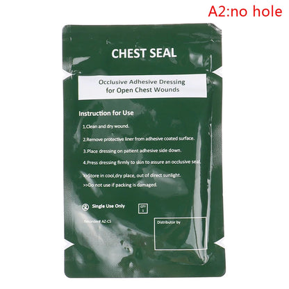 1PCS Safety Survival Emergency Trauma Sticker Chest Seal Vented First Aid Patch Outdoor Tool