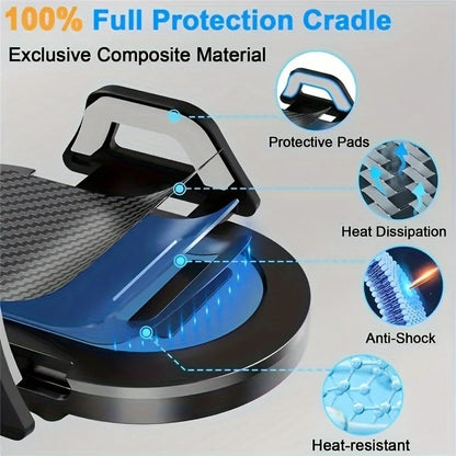 Car Phone Holder 360°Rotating Phone Navigation Stand Retractable Suction Cup Phone Holder Dashboard Desktop Phone Holder