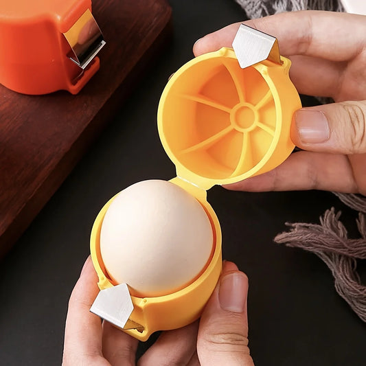 3pcs/1pc Stainless Steel Eggshell Separator - Quick Peel & Yolk Splitter, Durable Kitchen Baking Essential with Easy-Grip