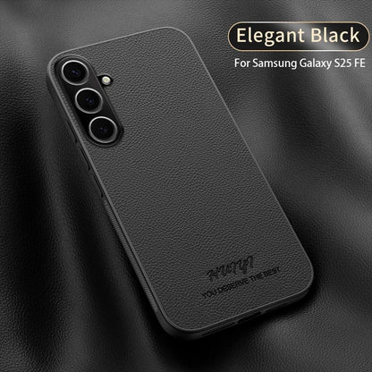 For Samsung Galaxy S25 FE Luxury Business Leather Soft Frame Magnetic Cover For Samsung Galaxy S25 FE S25FE 5G Phone Cases Capa
