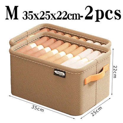 Non-Woven Clothes Storage Organizer – Foldable Wardrobe Drawer Bag