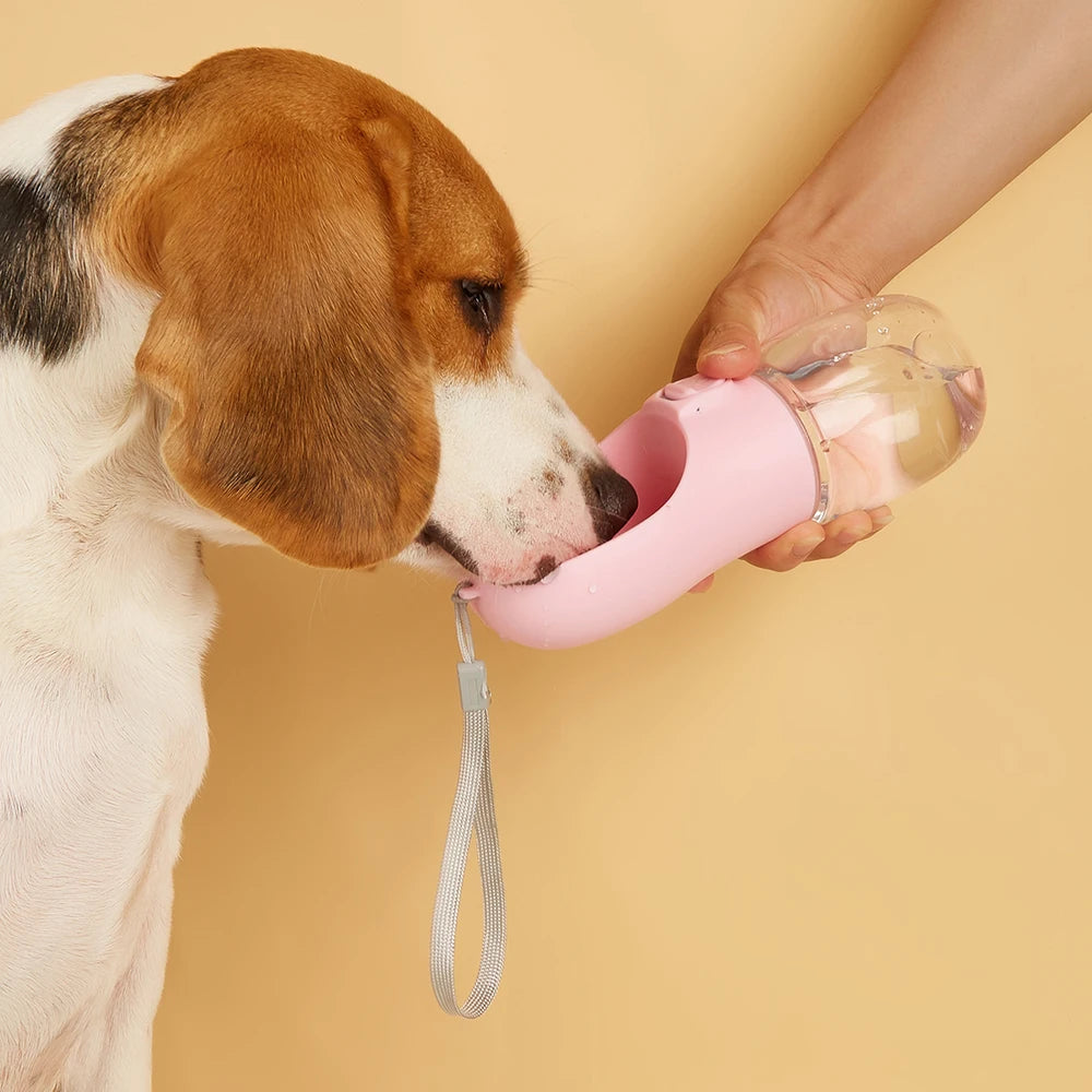 Portable Dog Water Bottle with Drinking Bowl – 300ml to 550ml