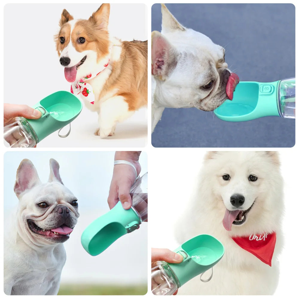 Portable Dog Water Bottle with Leakproof Drinking Bowl