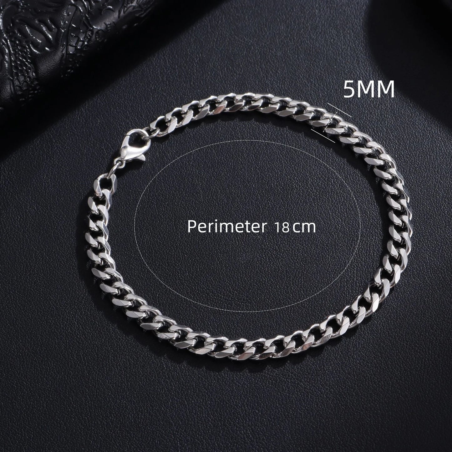 New Trendy Cuban Chain Bracelet – Stainless Steel Men & Women Jewelry Gift (3/5/7/9mm)