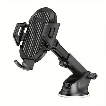 Car Phone Holder 360°Rotating Phone Navigation Stand Retractable Suction Cup Phone Holder Dashboard Desktop Phone Holder