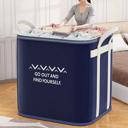 Extra Large Handle Clothes Storage Bag Organizer with Reinforced Handle for Blanket Comforters Bed Sheets Pillows Toy