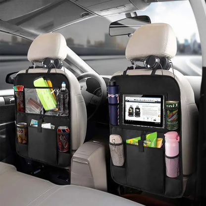 Car Backseat Organizer with Tablet Holder & Seat Protector