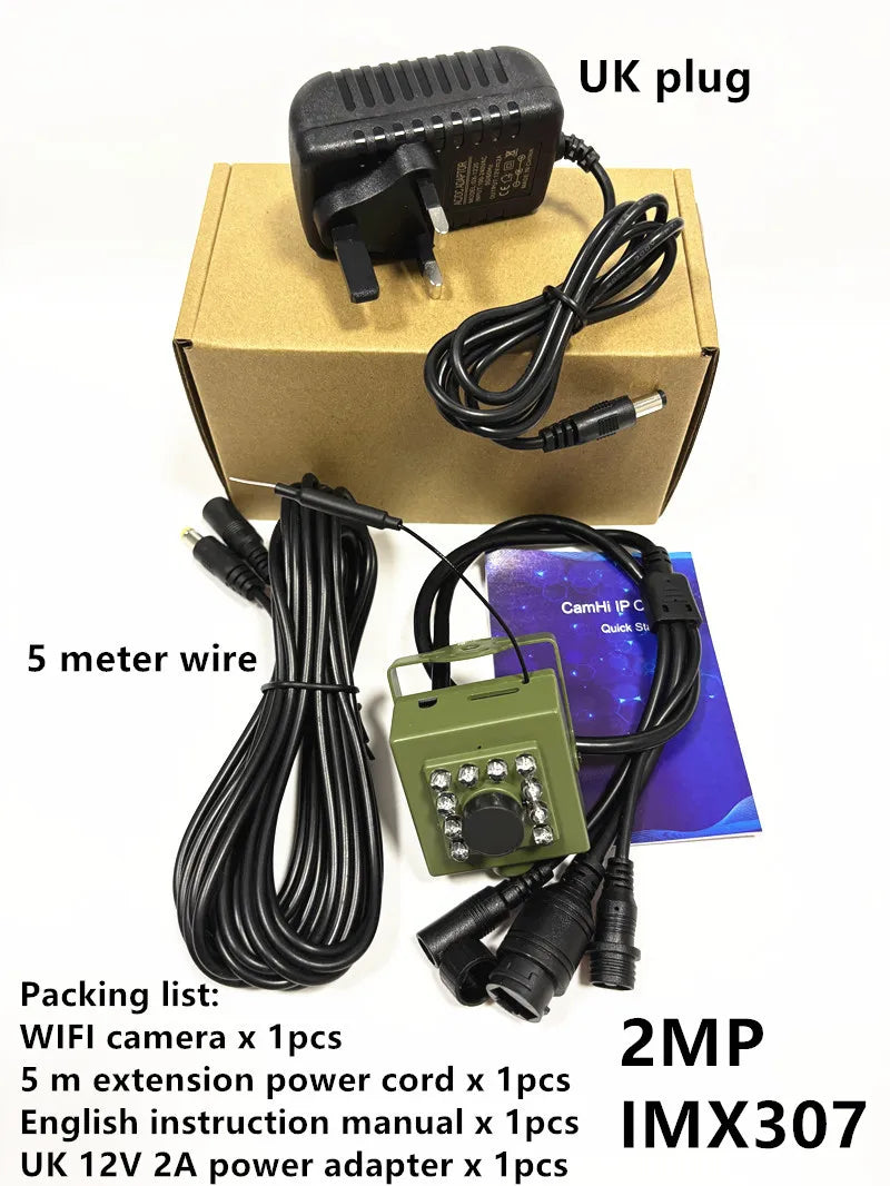Bird Watching Camera Wireless Wild Wifi Bird Nest Green Box Kit 5M Wire Night Vision 5MP 2MP P2P Audio Mini IPC In the birdcage