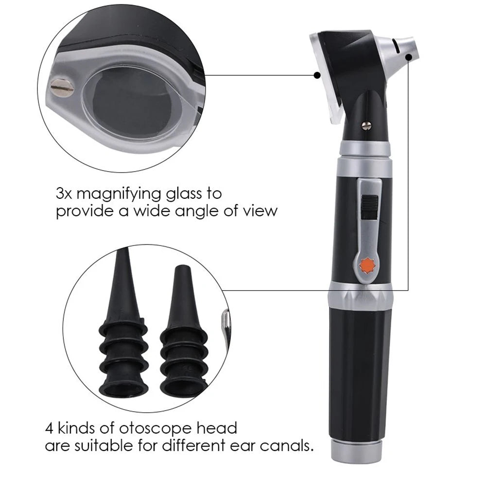 Otoscope - Ear Scope with Light Ear Infection Detector and Pocket Ear Checker Kit with 3X Magnify Lens,  for Kids, Adults, Pets