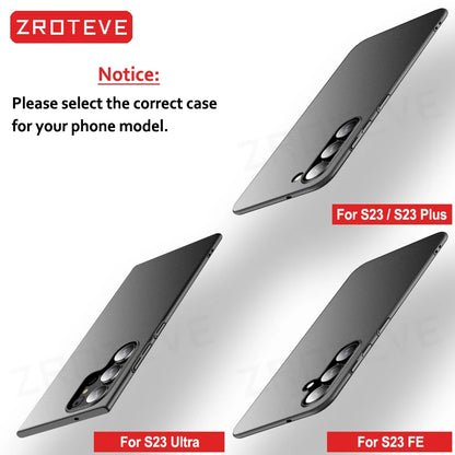 For Samsung S25 Case ZROTEVE Slim Matte Hard PC Cover For Samsung Galaxy S24 S23 Ultra S22 Plus S20 S21 FE S10 S10e Phone Cases
