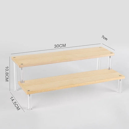 Clear Acrylic Display Stand For Anime Figures Cupcake Shelf Organizer Desserts Holder Jewels Display Risers Stand Perfume Stand