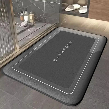 Non-Slip Absorbent Bath Mat — Quick-Dry Bathroom Floor Mat