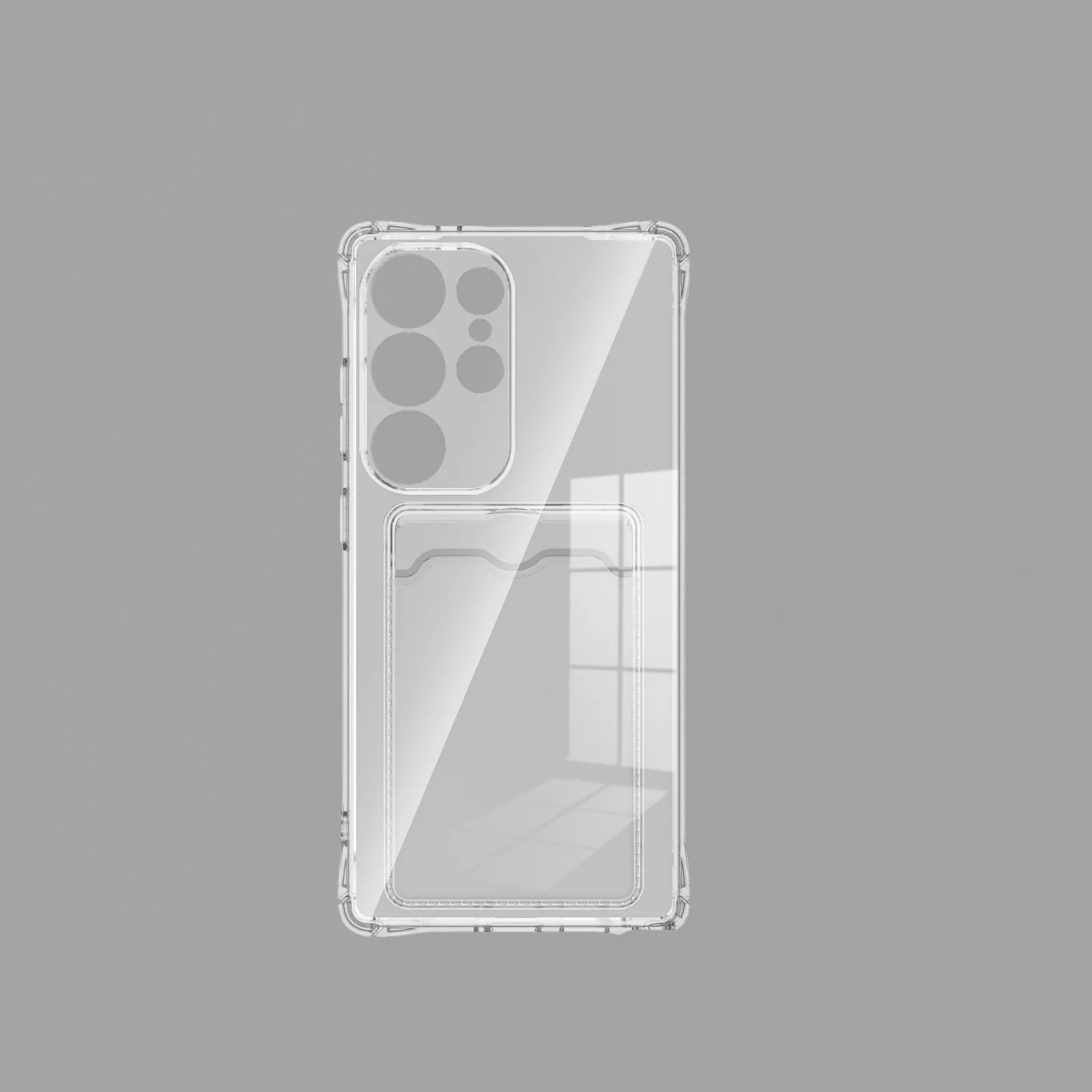 Card Slot Shockproof Clear Case For Samsung Galaxy A57 A37 A27 A07 A17 A06 A16 A26 A36 A56 A05 A05S A15 A25 A35 A55 Soft Cover