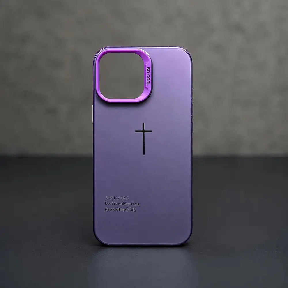 P-Psalm 465: The Cross-S Phone Case iPhone 17/16/15/14/13/12/11 Pro Max Luxury Silver TPU Ultra-Thin Shock-Resistant Case