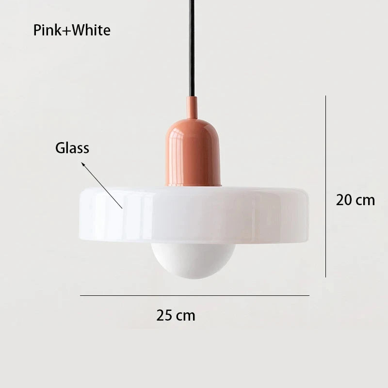 Nordic Glass Bauhaus Dining Room Chandelier Living Room Bedroom Bar Retro Coffee Shop Decoration Chandelier Lighting Fixtures