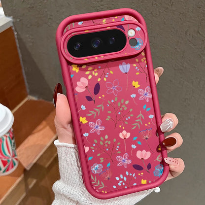 Flowers Printing Case For Google Pixel 10 8 7 Pro 10 9 Pro XL 9A 8A 7A Shockproof Soft TPU Silicone Phone Cover For Pixel 8 Pro