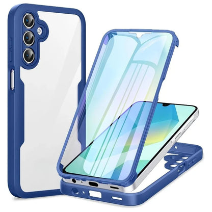 Clear 360° Full Body Screen Protector Case For Samsung Galaxy A56 A36 A26 A16 A55 A35 A15 A25 5G Shockproof Phone Cover Fundas