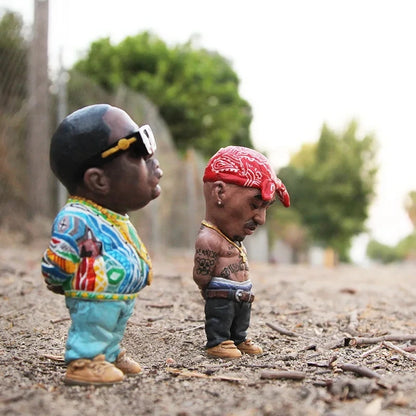 Fashion Tupac Rapper Figure Hip Hop Star Guy Pac Snoop Dogg Figurine Cool Stuff Figures Collection Model Creative Statue