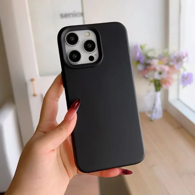 Silicone Solid Color iPhone Case – Dopamine Style