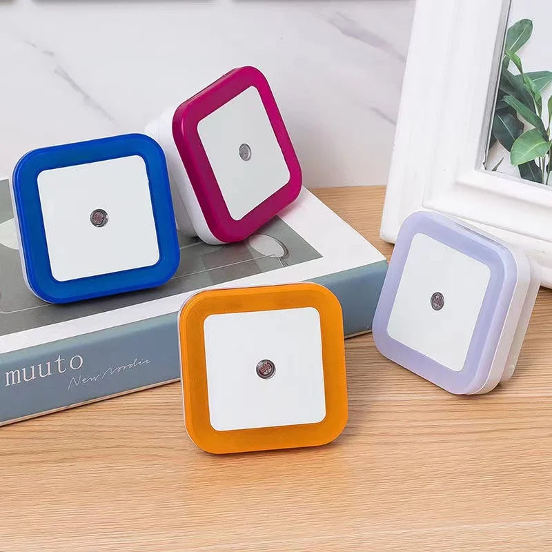 Wireless LED Night Light Sensor Lighting Mini EU/US Plug Night Lights For Children Room Bedroom Living Room Decoration Lighting