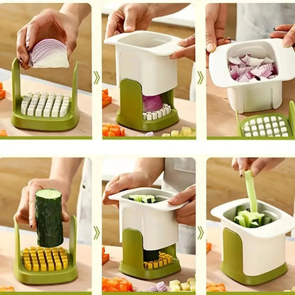 Multifunctional Vegetable Slicer Cutter Easy To Clean Manual Dicing Tool Practical Vegetable Cutter Hand Pressure Cutter