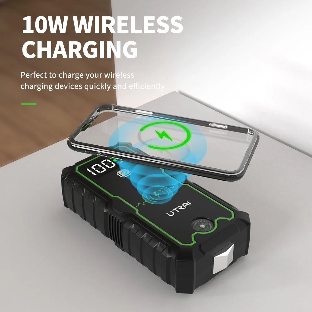 UTRAI Power Bank  4000A Jump Starter Portable Charger Car Booster 12V Auto Starting Device Emergency Car Battery Starter