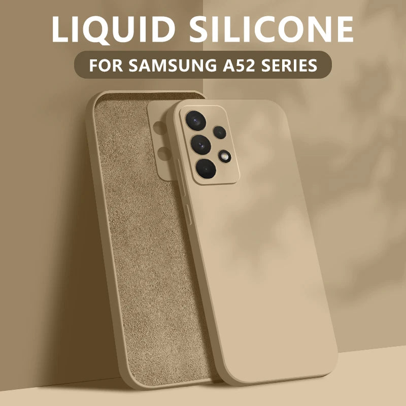 Liquid Silicone Case For Samsung Galaxy S24 S25 FE S26 S23 S22 Ultra Plus S25 Edge A57 A37 A56 A17 A16 A36 A54 A55 5G Soft Cover